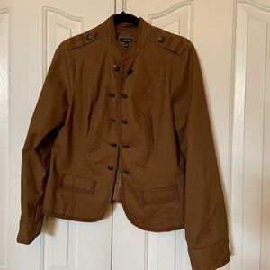 Brown military style jacket